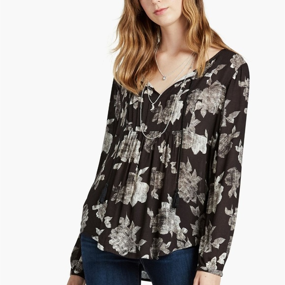 Lucky Brand Tops - Lucky Brand | Printed Party Peasant Top